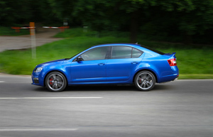 The new Skoda RS in the driving practical test