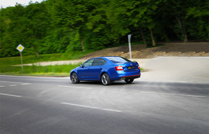 The new Skoda RS in the driving practical test